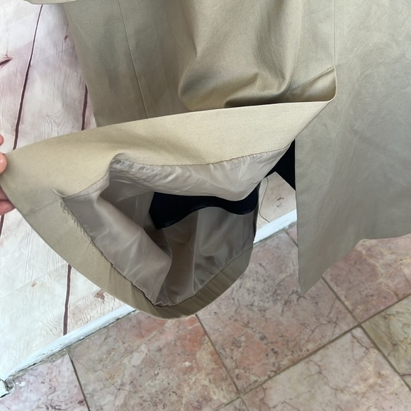 VINTAGE PENDLETON 80’s  tan hoodie trench coat size 12 - Picture 8 of 13